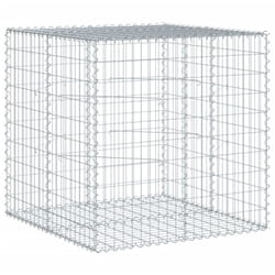 Vidaxl - Panier gabion avec couvercle 100x100x100 cm fer galvanisé