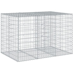 Vidaxl - Panier gabion avec couvercle 150x100x100 cm fer galvanisé