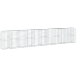 Vidaxl - Panier gabion avec couvercle 1050x100x200 cm fer galvanisé