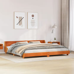 Vidaxl - Cadre de lit sans matelas cire marron 180x200cm bois pin massif