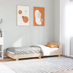 Vidaxl - Cadre de lit sans matelas 100x200 cm bois massif de pin