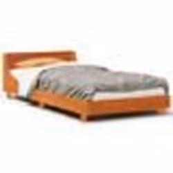 vidaXL Cadre de lit sans matelas cire marron 100x200cm bois pin massif - 100 x 200 cm