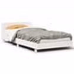 vidaXL Cadre de lit sans matelas blanc 90x200 cm bois de pin massif - 90 x 200 cm