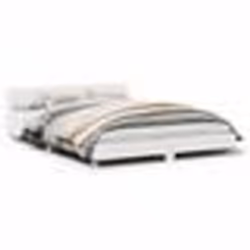 vidaXL Cadre de lit sans matelas blanc 140x190 cm bois de pin massif - 140 x 190 cm