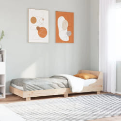 vidaXL Cadre de lit sans matelas 90x190 cm bois de pin massif