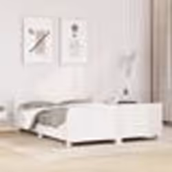 vidaXL Cadre de lit sans matelas blanc 120x200 cm bois de pin massif - 120 x 200 cm
