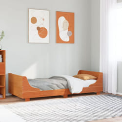 Vidaxl - Cadre De Lit Sans Matelas Cire Marron 100x200cm Bois Pin Massif