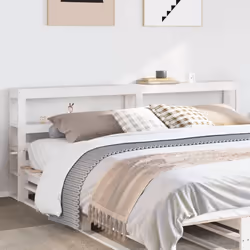 VidaXL 850873 tête de lit et pied de lit Blanc - Vue supplémentaire 2