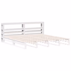 VidaXL 850876 tête de lit et pied de lit Blanc - Vue supplémentaire 4