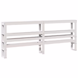 VidaXL 850876 tête de lit et pied de lit Blanc - Vue supplémentaire 6