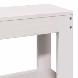 VidaXL 850876 tête de lit et pied de lit Blanc - Vue supplémentaire 7