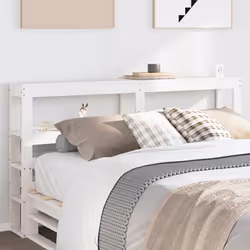 VidaXL 850885, Blanc, Bois de pin, 140 cm, 1460 mm, 82 cm, 190 mm