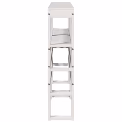 VidaXL 850888 tête de lit et pied de lit Blanc - Vue supplémentaire 5