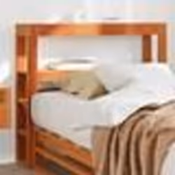 vidaXL Tête de lit avec étagères marron cire 90 cm bois massif de pin