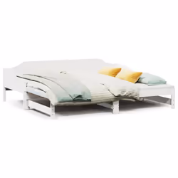 VidaXL 850903, lit sofa, Blanc, Bois de pin, 2075 mm, 820 mm, 620 mm