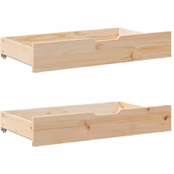 Ces tiroirs sous le lit offrent une solution de rangement pratique et peu encombrante, vous aidant à garder vos objets bien r ...