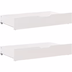 Ces tiroirs sous le lit offrent une solution de rangement pratique et peu encombrante, vous aidant à garder vos objets bien r ...