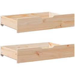 Ces tiroirs sous le lit offrent une solution de rangement pratique et peu encombrante, vous aidant à garder vos objets bien r ...