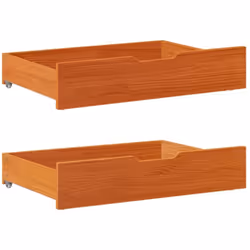 Ces tiroirs sous le lit offrent une solution de rangement pratique et peu encombrante, vous aidant à garder vos objets bien r ...