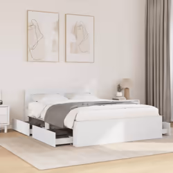 Description générale Profitez d'une meilleure nuit de sommeil grâce à ce cadre de lit accueillant. Fabriqué en bois d'ingénie ...