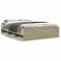 vidaXL Cadre de lit sans matelas chêne sonoma 120x200 cm - 120 x 200 cm