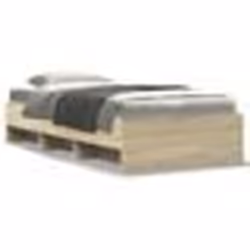 vidaXL Cadre de lit sans matelas chêne sonoma 100x200 cm - 100 x 200 cm