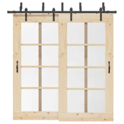 VidaXL Kit quincaillerie porte coulissante