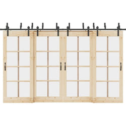 Vidaxl - Kit de quincaillerie de porte coulissante 366 cm acier noir