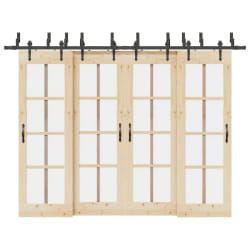 vidaXL Kit quincaillerie 305 cm - Acier noir