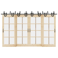 VIDAXL Kit Quincaillerie Porte Coulissante - 366 cm