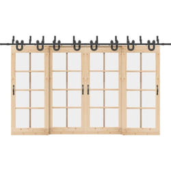 vidaXL Kit de quincaillerie de porte coulissante 400 cm acier noir