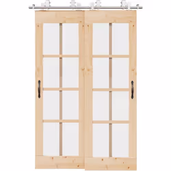 Avec ce kit de ferrures pour portes coulissantes, vous pouvez facilement installer des rails doubles pour que deux portes cou ...