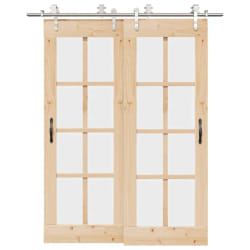 VidaXL Kit fixation porte coulissante 183 cm