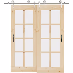 Avec ce kit de ferrures pour portes coulissantes, vous pouvez facilement installer des rails doubles pour que deux portes cou ...