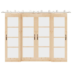 vidaXL Kit Fixation Porte Coulissante 366 cm