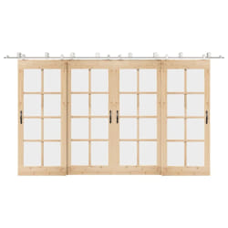 VIDAXL Kit Fixation Porte Coulissante - 400 cm