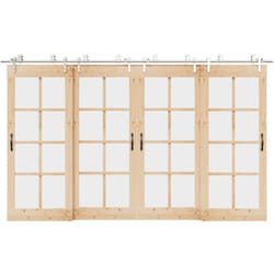 Vidaxl - Kit fixation porte coulissante 366 cm Acier inoxydable Argenté