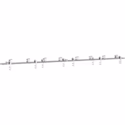 Avec ce kit de ferrures pour portes coulissantes, vous pouvez facilement installer des rails doubles pour que deux portes cou ...