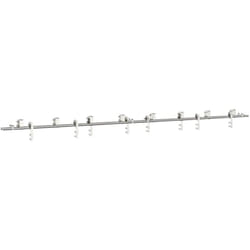 Vidaxl - Kit fixation porte coulissante 400 cm Acier inoxydable Argenté