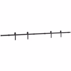 Ce kit de quincaillerie pour portes coulissantes est idéal pour rallonger la longueur des rails de vos portes coulissantes pl ...