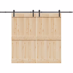 Ce kit de quincaillerie pour portes coulissantes est idéal pour rallonger la longueur des rails de vos portes coulissantes pl ...