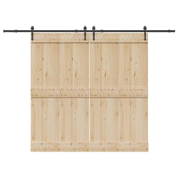 vidaXL Kit quincaillerie porte coulissante acier 305 cm