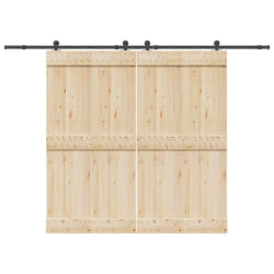 VidaXL Quincaillerie Porte Coulissante 305 cm - Noir