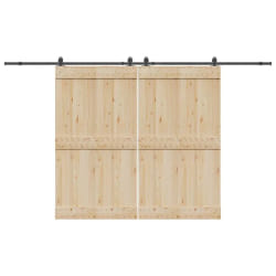 vidaXL Kit quincaillerie porte coulissante acier 366 cm