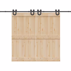 Ce kit de quincaillerie pour portes coulissantes est idéal pour rallonger la longueur des rails de vos portes coulissantes pl ...