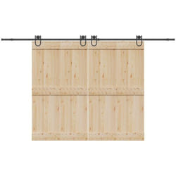 Vidaxl - Kit de quincaillerie de porte coulissante 366 cm acier noir