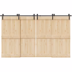 Ce kit de quincaillerie pour portes coulissantes est idéal pour rallonger la longueur des rails de vos portes coulissantes pl ...