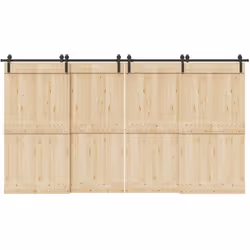 Ce kit de quincaillerie pour portes coulissantes est idéal pour rallonger la longueur des rails de vos portes coulissantes pl ...