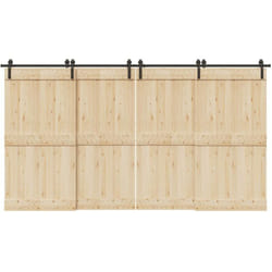 Kit de quincaillerie de porte coulissante 400 cm acier noir vidaXL