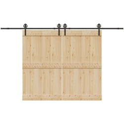 Vidaxl - Kit de quincaillerie de porte coulissante 366 cm acier noir